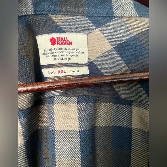 Men’s Fjall Raven Skog Button Down Plaid Shirt | Size XXL - Picture 5 of 7